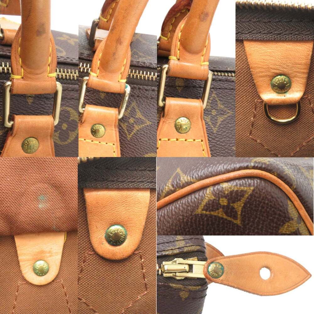 LOUIS VUITTON Brown Monogram Speedy 30 Boston Bag - Picture 9 of 9